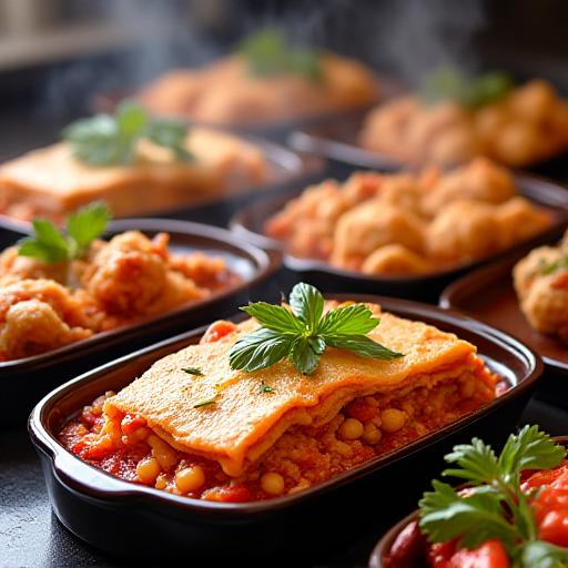 Piatti pronti della gastronomia.